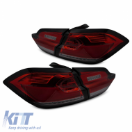 Tailights Set suitable for Ford Fiesta RS 2017-2021 Led Bar Red Smoke JunYan