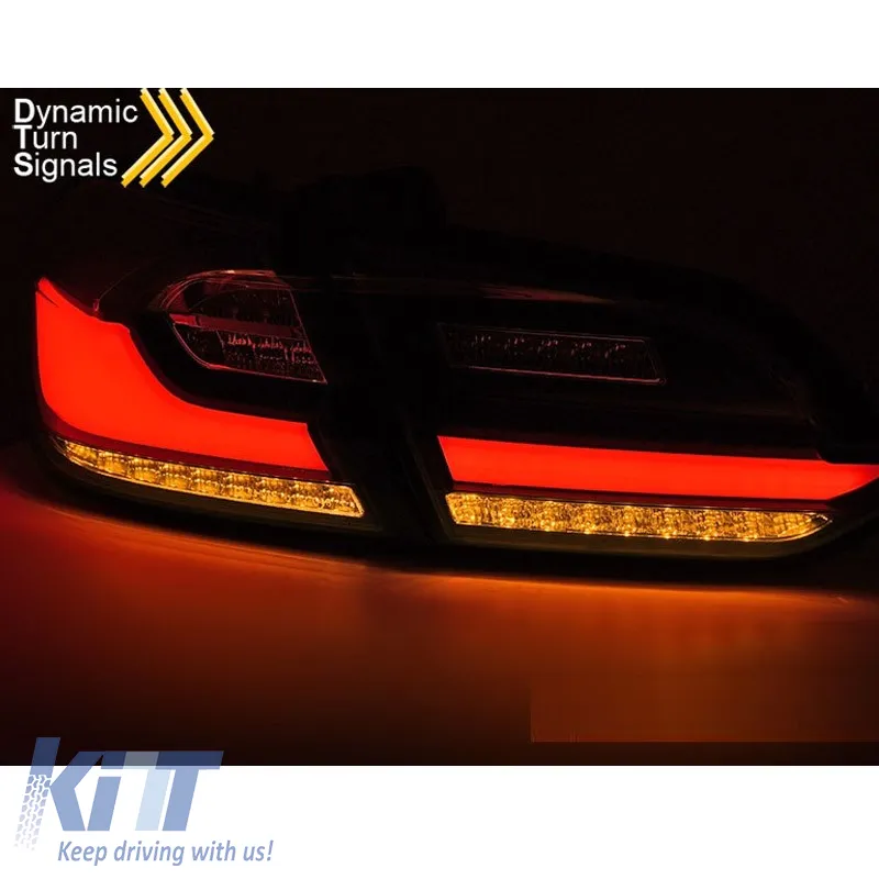 Tailights Set suitable for Ford Fiesta RS 2017-2021 Led Bar Red Smoke JunYan