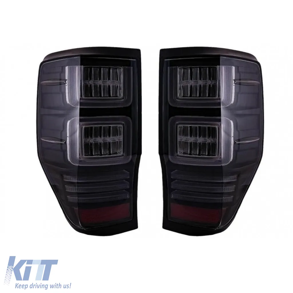Tailights Set Suitable for Ford Ranger 12-18 LED Bar Dynamic Black Full LED VLand