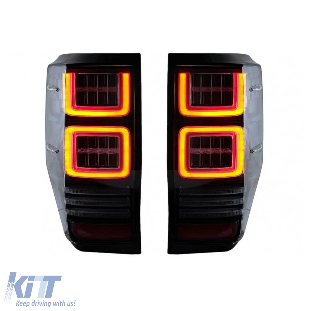 Tailights Set Suitable for Ford Ranger 12-18 LED Bar Dynamic Black Full LED VLand