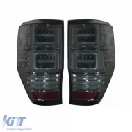 Tailights Set Suitable for Ford Ranger 12-18 LED Bar Dynamic Smoke Full LED VLand-image-6291667
