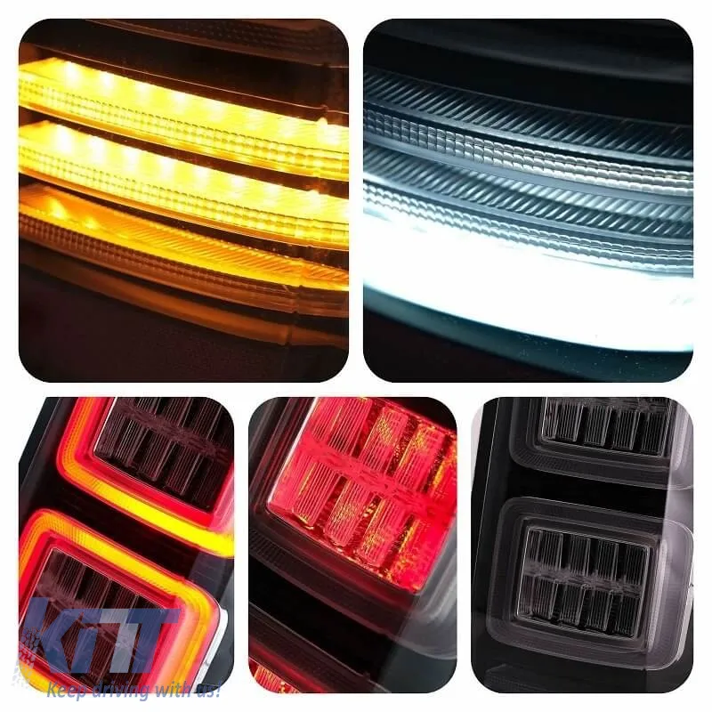 Tailights Set Suitable for Ford Ranger 12-18 LED Bar Dynamic Smoke Full LED VLand