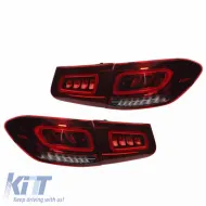Tailights Set Suitable for Mercedes-Benz GLC C253/X253 Pre-Face To Facelift Look Full Led Bar Red/Crystal Carner-image-6313636