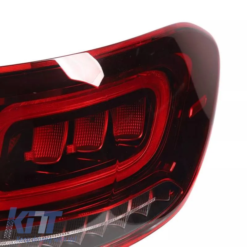 Tailights Set Suitable for Mercedes-Benz GLC C253/X253 Pre-Face To Facelift Look Full Led Bar Red/Crystal Carner