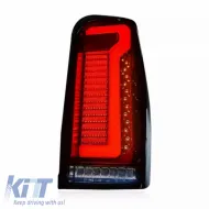 Tailights Set suitable for Mitsubishi L200 2019+ Led Bar Red Smoke-image-6315287