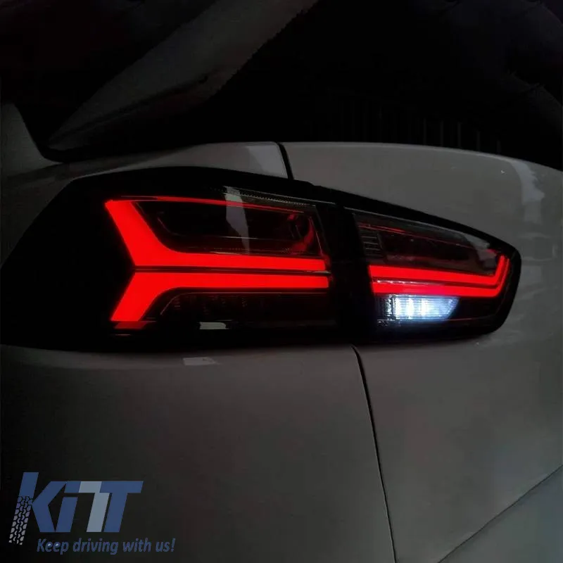 Tailights Set Suitable for Mitsubishi Lancer X 08-17 Led Bar Smoke VLAND
