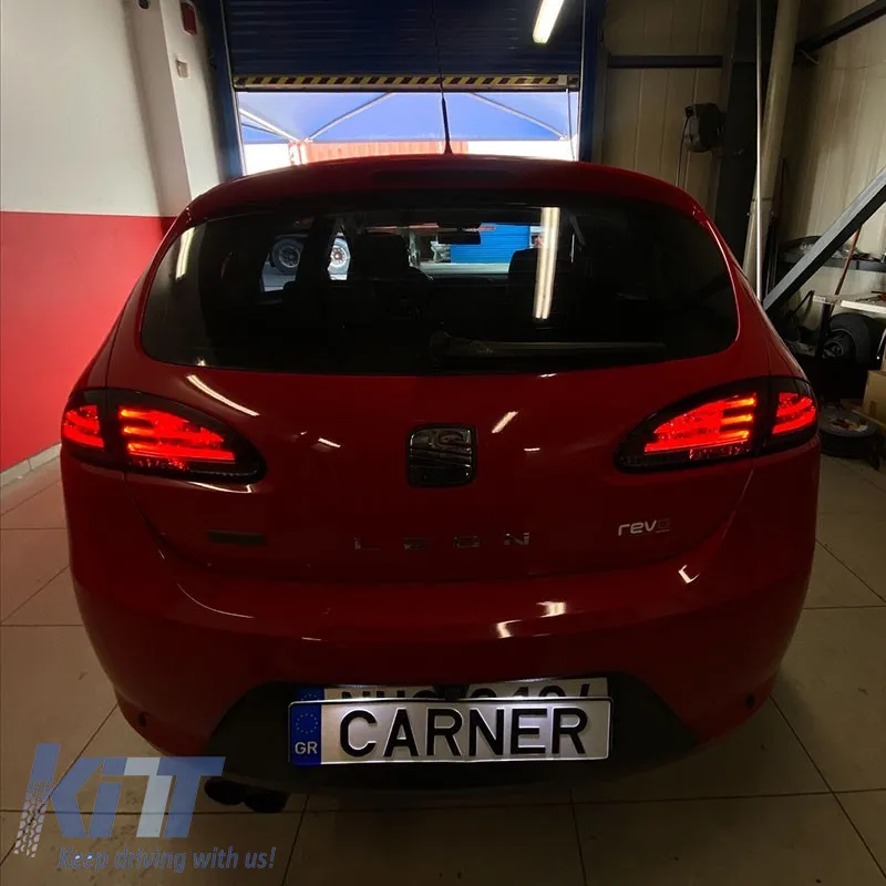 Tailights Set suitable for Seat Leon 1P 05-09 Led Red/Smoke Sonar