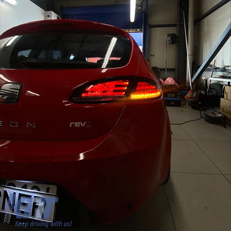 Tailights Set suitable for Seat Leon 1P 05-09 Led Red/Smoke Sonar