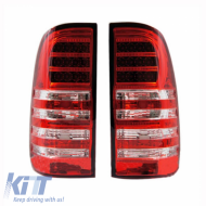 Tailights Set suitable for Toyota Hilux Vigo 05-15 Led Red/Crystal Eagle Eyes