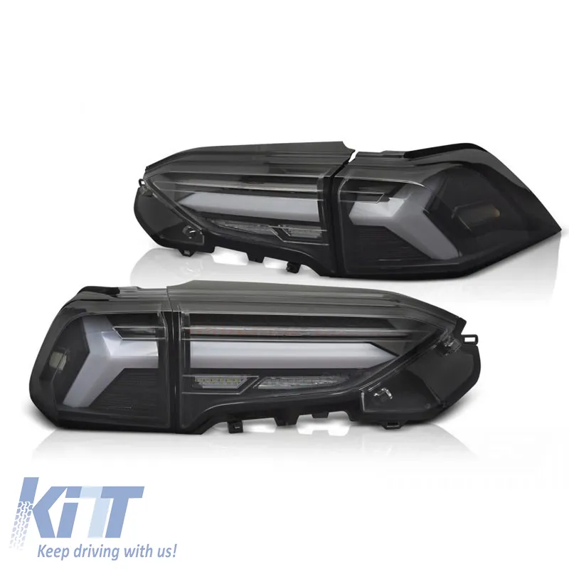 Tailights Set Suitable for Toyota Rav4 19- Led Bar Dynamic Turn Signal Black