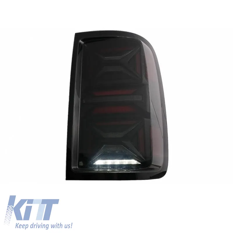 Tailights Set Suitable for VW Amarok 10-21 Full Led Bar Dynamic Signal Black / Smoke VLand