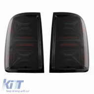 Tailights Set Suitable for VW Amarok 10-21 Full Led Bar Dynamic Signal Black / Smoke VLand-image-6301028
