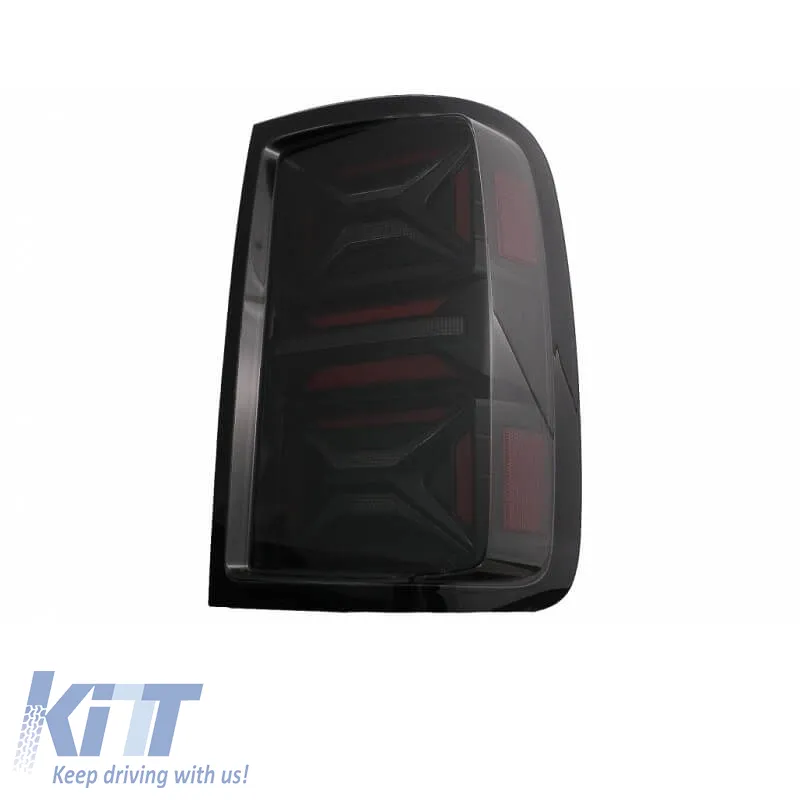 Tailights Set Suitable for VW Amarok 10-21 Full Led Bar Dynamic Signal Black / Smoke VLand