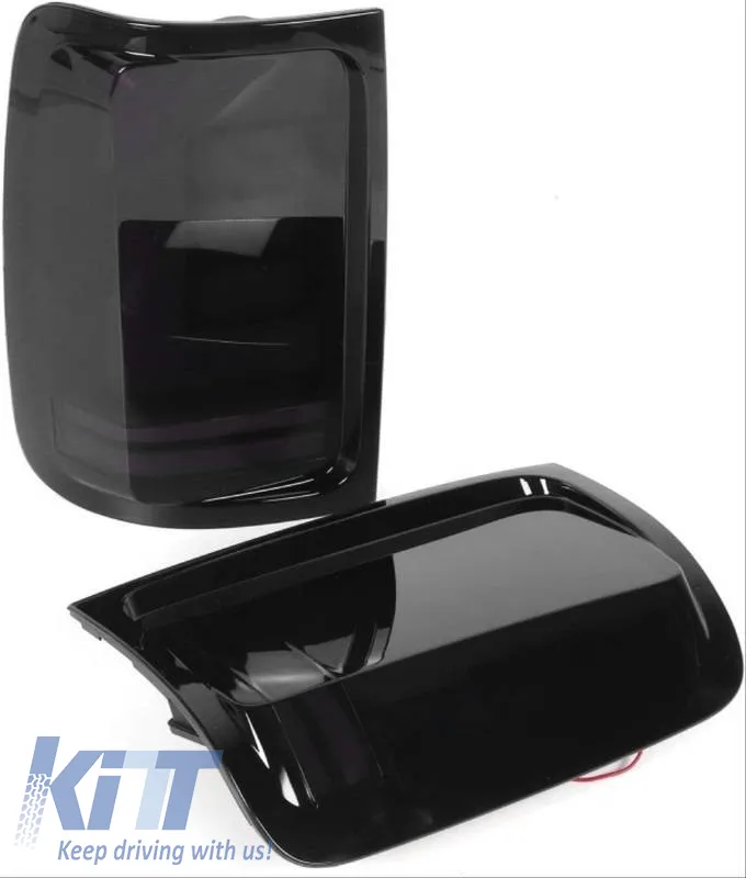 Tailights Set Suitable for VW Amarok 10-21 Full Led Bar Dynamic Signal Black / Smoke Carner