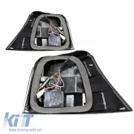 Tailights Set Suitable for VW Golf IV (4) 97-03 LED Smoke Winjet-image-6325329