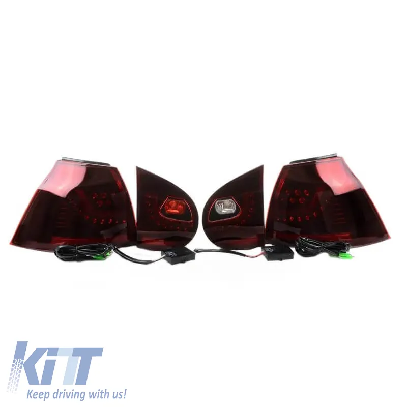 Tailights Set Suitable for VW Golf V (5) 03-08 LED Urban Style Cherry Red/Smoke Winjet