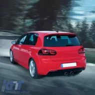 Tailights Set suitable for VW Golf VI (6) 08-12 Full Led GTI R20 Look Red/Smoke VLand-image-6290999