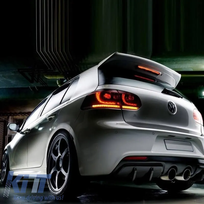 Tailights Set suitable for VW Golf VI (6) 08-12 Full Led Dynamic GTI R20 Look Cherry Red/Smoke VLand