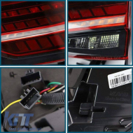Tailights Set suitable for VW Golf VII 7 & 7.5 11-19 LED Bar Dynamic Facelift 7.5 GTI/R Look Red/Smoke VLand