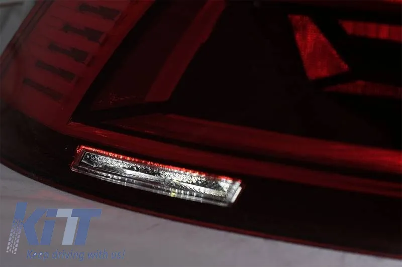 Tailights Set suitable for VW Passat B8 3G (2015-2019) Limousine Sequential Dynamic Turning Lights B8.5 Design Red/Crystal