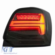 Tailights Set Suitable for VW Polo 6R 09-14 LED Bar Dynamic Smoke VLand-image-6294332