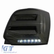 Tailights Set Suitable for VW Polo 6R 09-14 LED Bar Dynamic Smoke VLand-image-6294334
