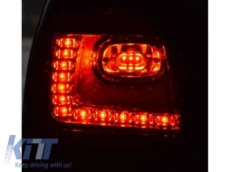 Tailights Set Suitable for VW Polo 9N3 05-09 LED GTI/R20 Look Red/Clear Eagle Eyes-image-6325073