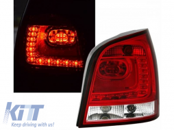 Tailights Set suitable for VW Polo 9N3 05-09 LED GTI/R20 Look Red/Clear Eagle Eyes