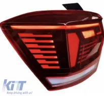 Tailights Set Suitable for VW Polo AW 2018+ LED R-Line Look Red/Crystal-image-6315242