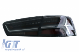Taillights Full LED suitable for Audi A6 4G C7 Limousine (2011-2014) Smoke Facelift Design with Sequential Dynamic Turning Lights-image-6042098