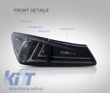 Taillights Full LED suitable for LEXUS IS XE20 (2006-2012) Light Bar Facelift New XE30 Smoke-image-6025894