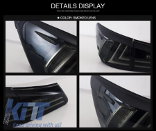 Taillights Full LED suitable for LEXUS IS XE20 (2006-2012) Light Bar Facelift New XE30 Smoke-image-6025896