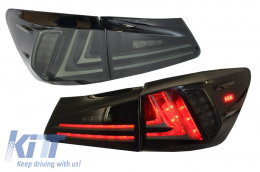 Taillights Full LED suitable for LEXUS IS XE20 (2006-2012) Light Bar Facelift New XE30 Smoke - TLLXISXE20S