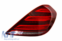Taillights Full LED suitable for Mercedes S-Class W222 (2013-2017) with Sequential Dynamic Turning Lights Facelift Design-image-6038807