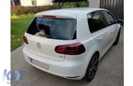 Taillights Full LED suitable for VW Golf 6 VI (2008-2013) R20 Design Red Cherry with Sequential Dynamic Turning Lights (LHD and RHD)-image-6277301