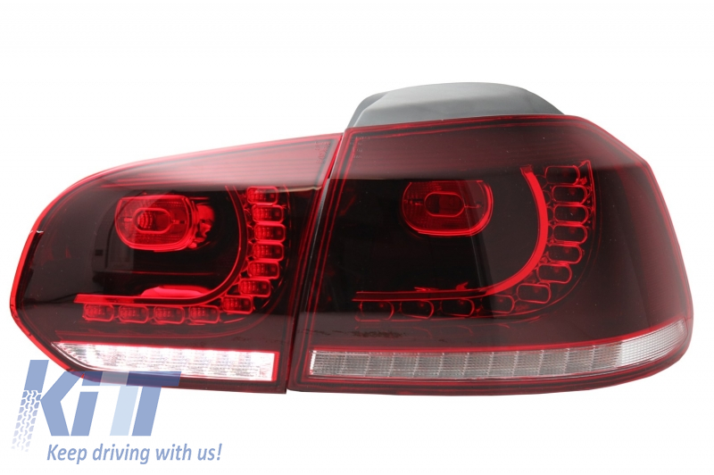 Phares Av Full Led Vw Golf 6 Look Vw Golf 7.5 Red