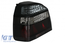 Taillights Lamp suitable for VW Golf 3 III (09.1991-08.1997) Red Smoke Halogen-image-6081826