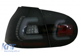 Taillights LED Bar suitable for VW Golf V 5 (2004-2009) Smoke Black Urban Style-image-6067625