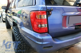 Taillights LED suitable for JEEP Grand Cherokee (1999-05.2005) Red Smoke-image-6057506