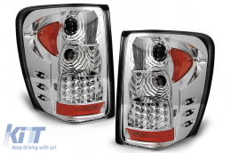 Taillights LED suitable for JEEP Grand Cherokee (1999-05.2005) Chrome - TLJEGCC