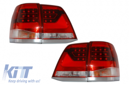 Taillights Led suitable for TOYOTA Land Cruiser FJ200 J200 (2007-2015) Red Clear Light Bar Design - TLTOLC08LED