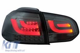Taillights LED suitable for VW Golf 6 VI (2008-2013) Tube Light Bar Smoke Grey-image-6058846