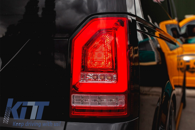 VW Volkswagen Transporter T6 Rear Roof Top Light Bar Red LEDs x5 To Fit 2015
