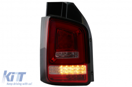 Taillights Red White Full LED suitable for VW Transporter V T5 (2003-2009)-image-6073030