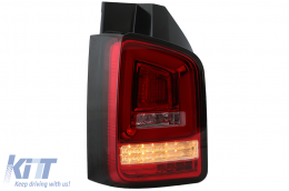 Taillights Red White Full LED suitable for VW Transporter V T5 (2003-2009)-image-6073031