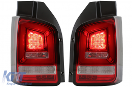 Taillights Red White Full LED suitable for VW Transporter V T5 (2003-2009)-image-6073036