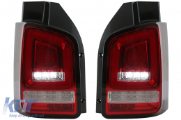Taillights Red White Full LED suitable for VW Transporter V T5 (2003-2009)-image-6073039