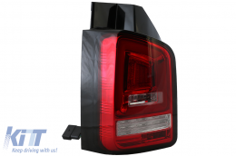 Taillights Red White Full LED suitable for VW Transporter V T5 (2003-2009)-image-6073042