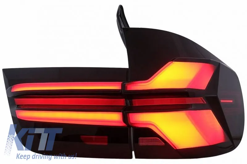 Taillights Set suitable for BMW X5 E70 07-13 LED Bar Upgrade to G05 LCI Look Smoke