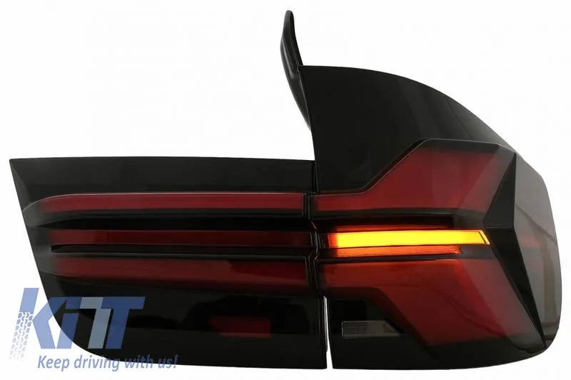 Taillights Set suitable for BMW X5 E70 07-13 LED Bar Upgrade to G05 LCI Look Smoke